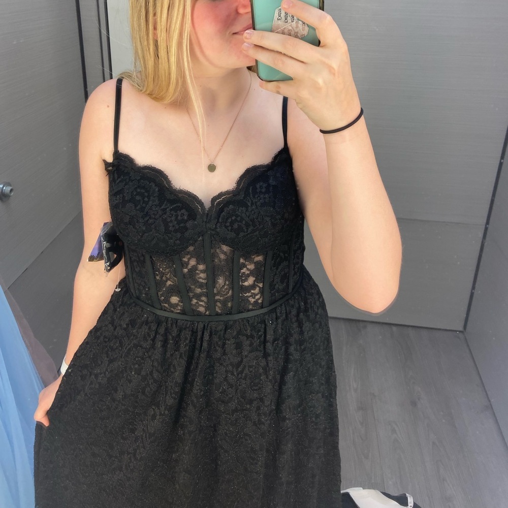 Black prom dress from macys size 11/12 originally $200.